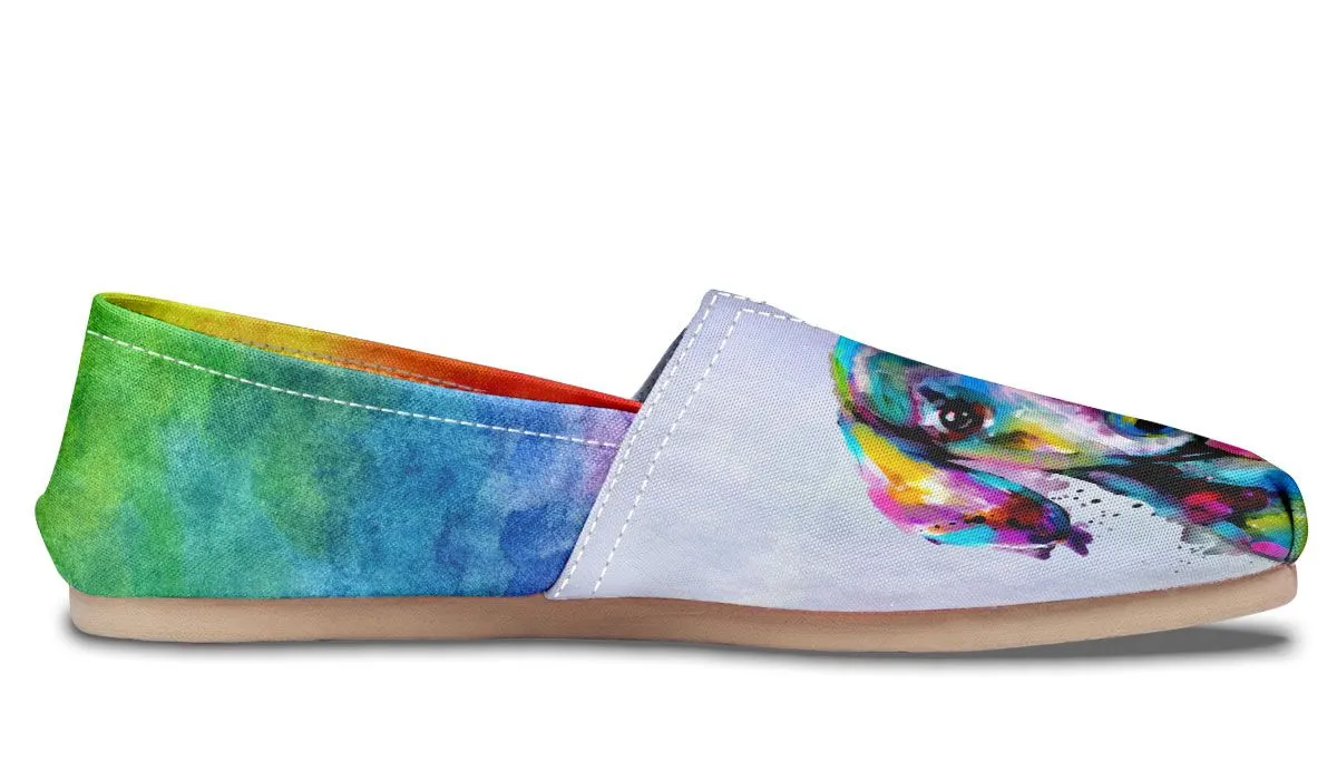 Rainbow Dachshund Casual Shoes
