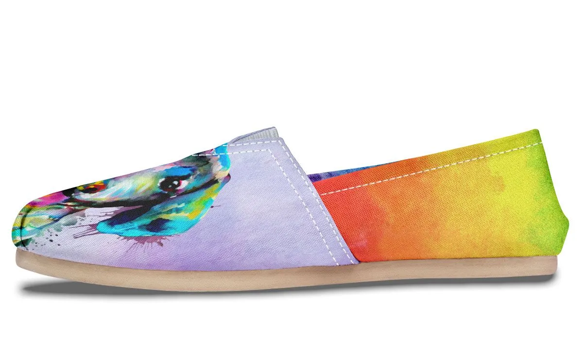 Rainbow Dachshund Casual Shoes