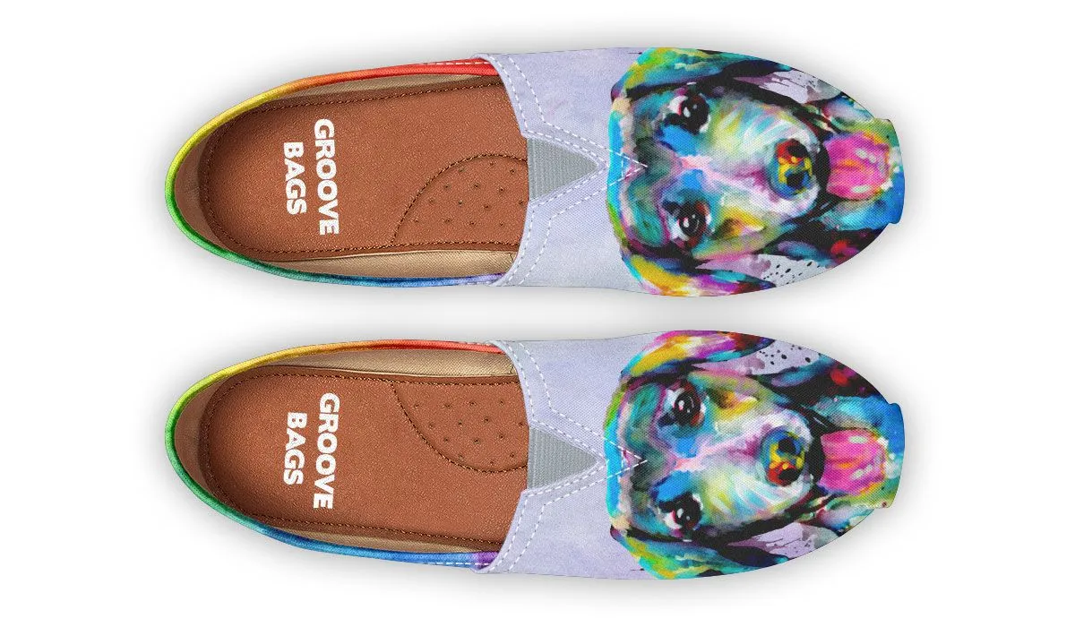 Rainbow Dachshund Casual Shoes