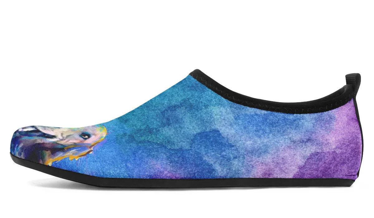 Rainbow Golden Retriever Aqua Barefoot Shoes