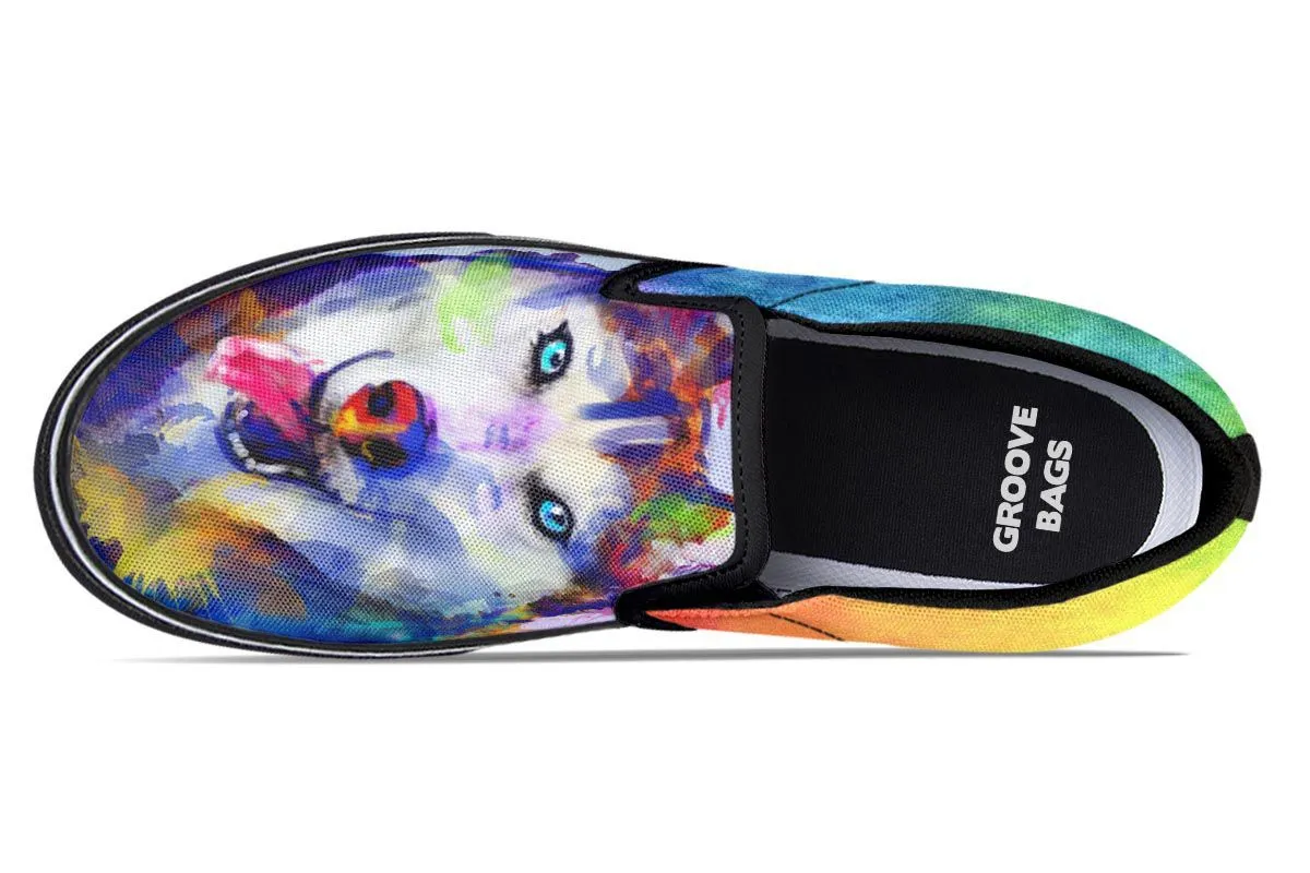 Rainbow Husky Slip-On Shoes