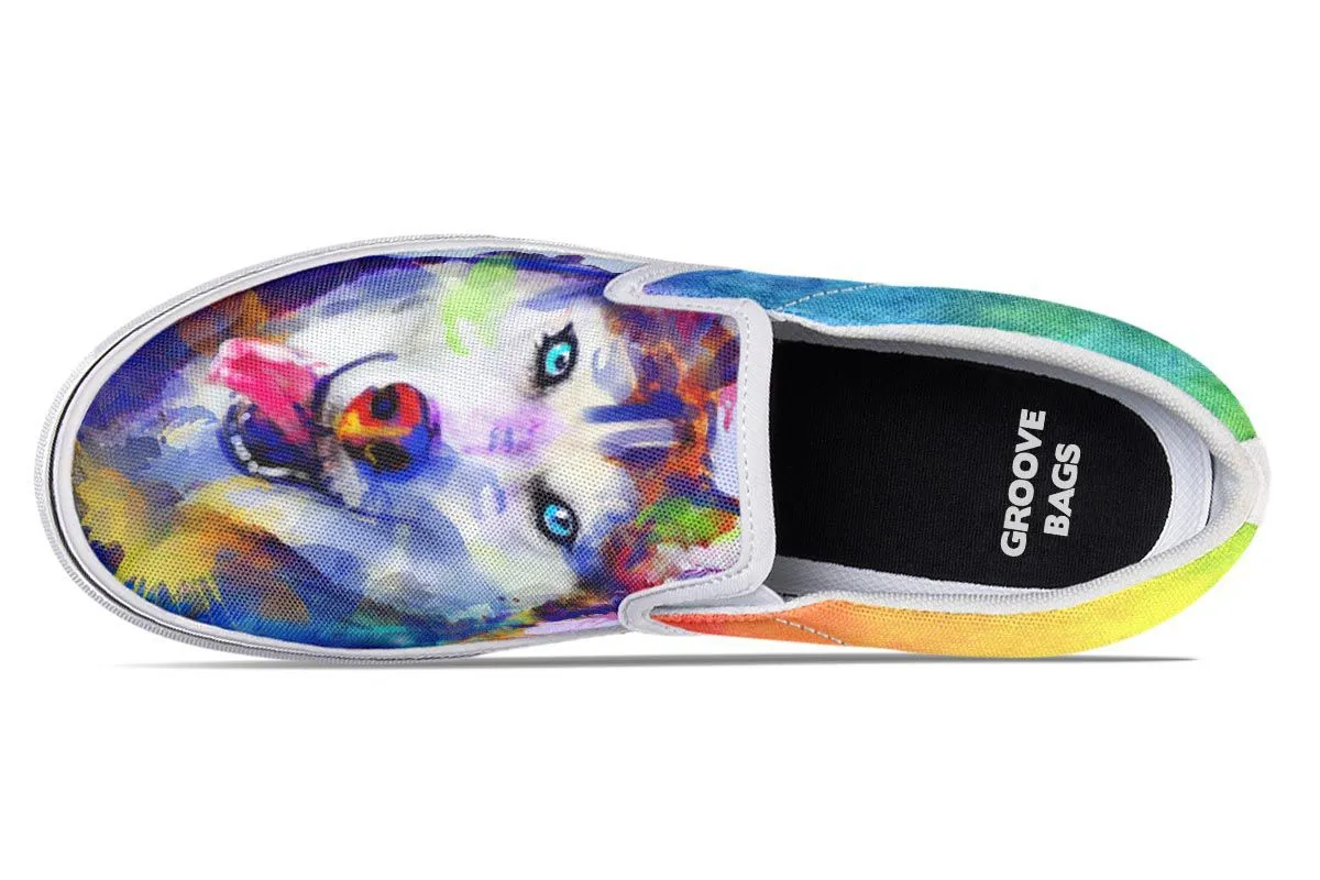 Rainbow Husky Slip-On Shoes