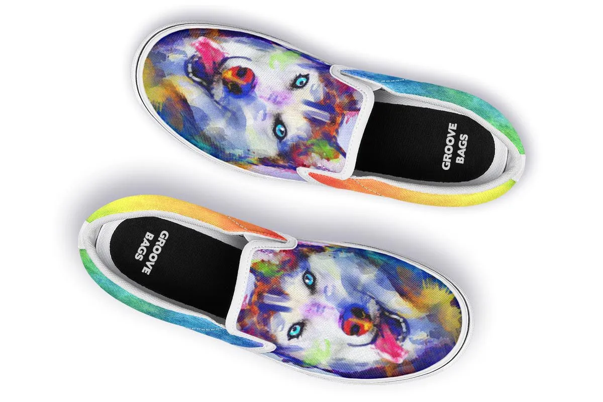 Rainbow Husky Slip-On Shoes