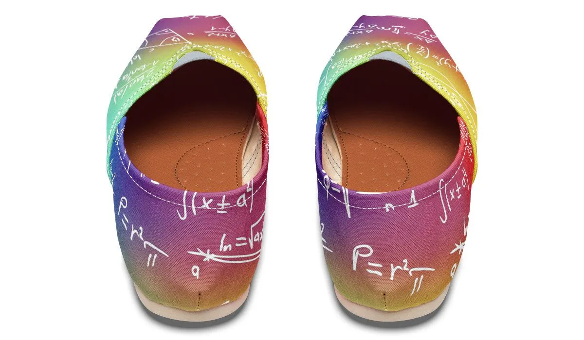 Rainbow Math Casual Shoes