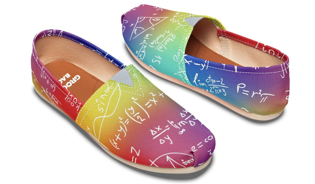 Rainbow Math Casual Shoes