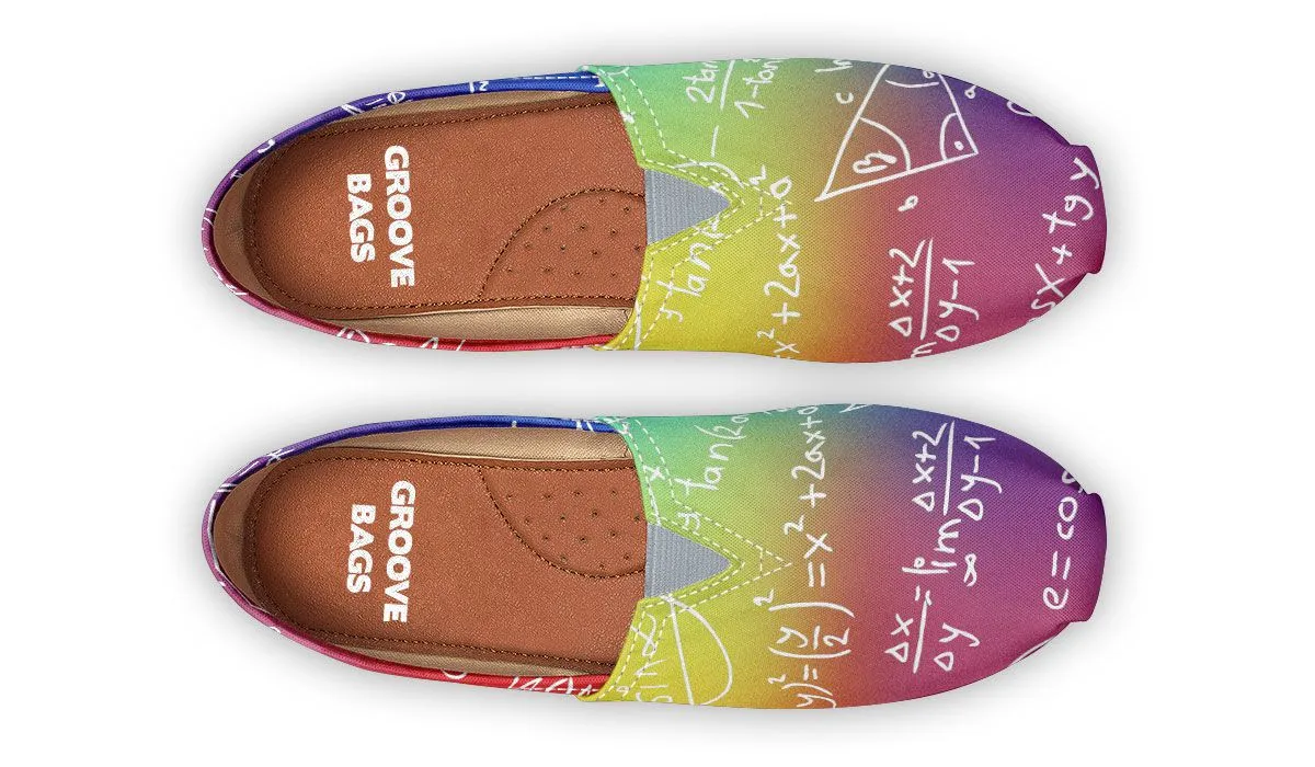 Rainbow Math Casual Shoes