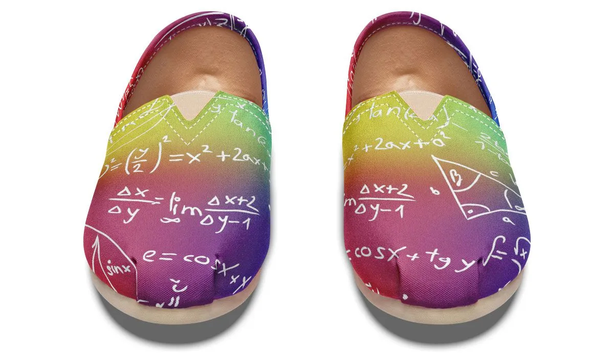 Rainbow Math Casual Shoes