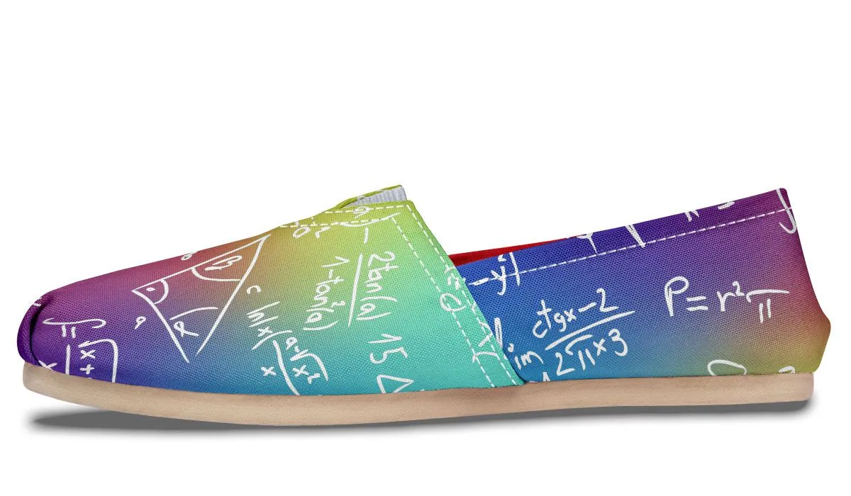 Rainbow Math Casual Shoes