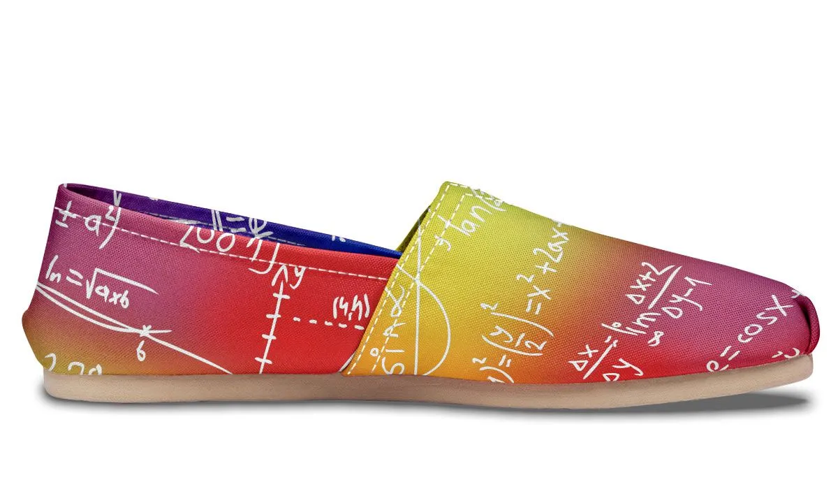 Rainbow Math Casual Shoes