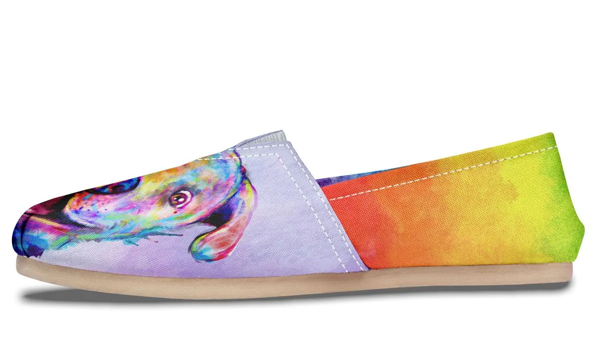 Rainbow Pit Bull Casual Shoes