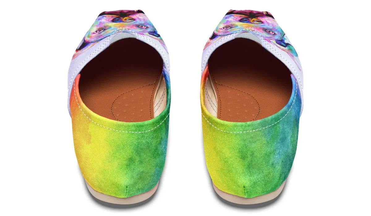 Rainbow Pit Bull Casual Shoes