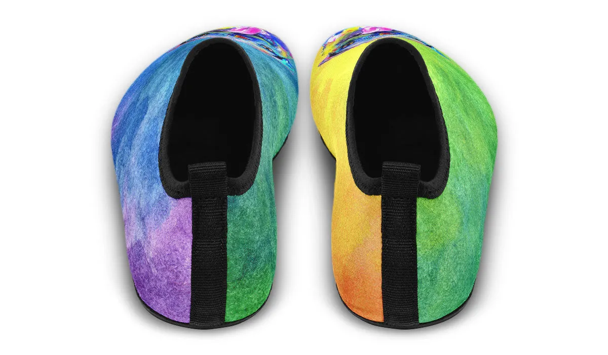 Rainbow Pug Aqua Barefoot Shoes