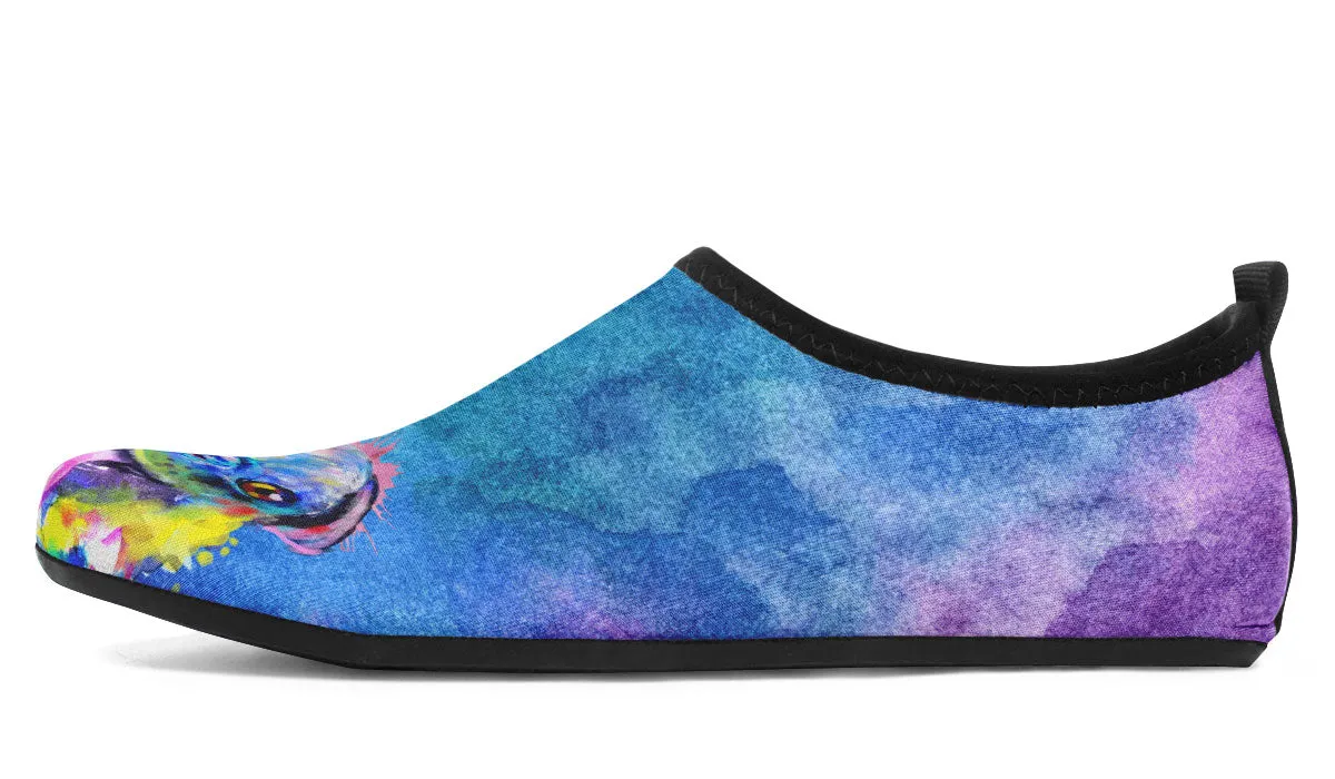 Rainbow Pug Aqua Barefoot Shoes