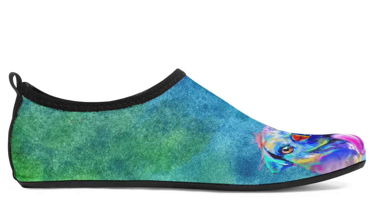 Rainbow Pug Aqua Barefoot Shoes