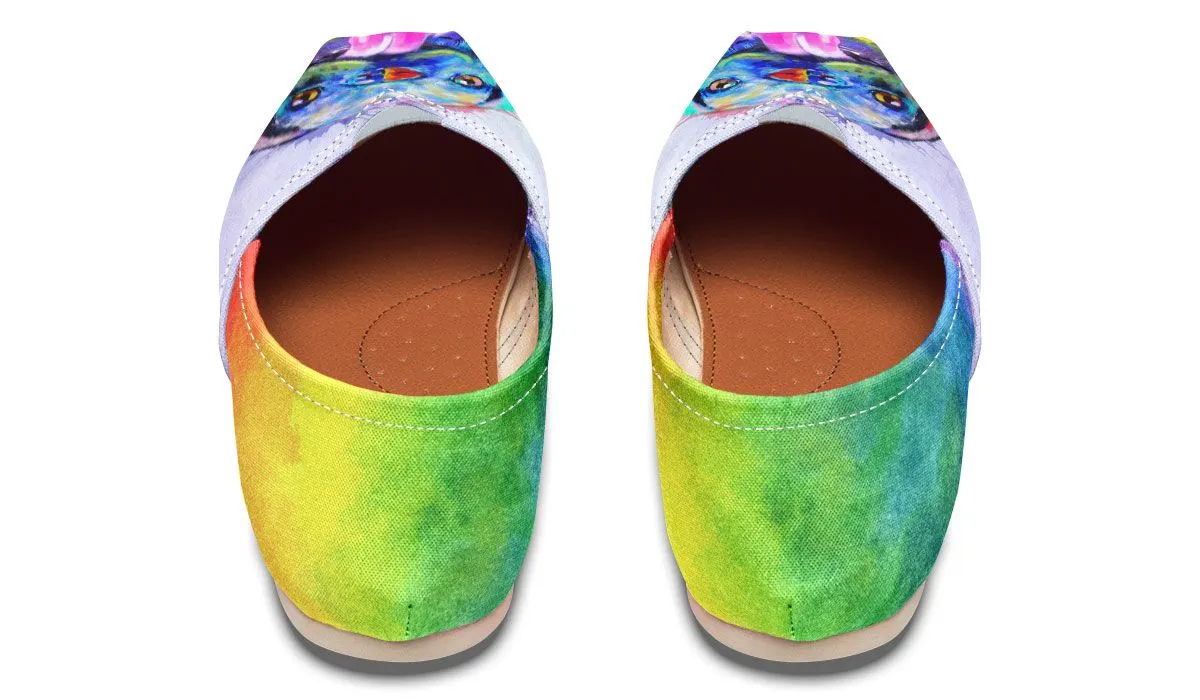 Rainbow Pug Casual Shoes