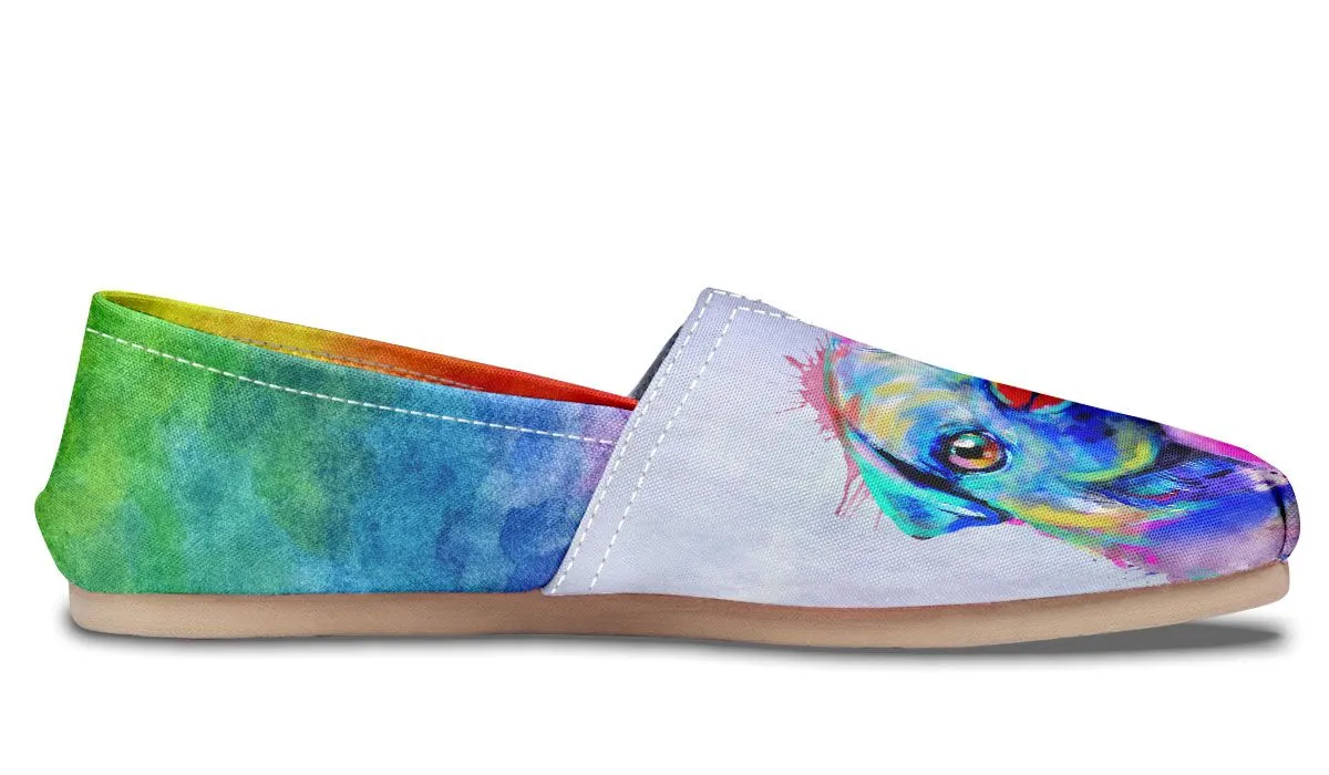 Rainbow Pug Casual Shoes