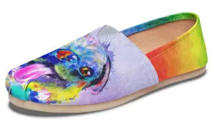 Rainbow Pug Casual Shoes
