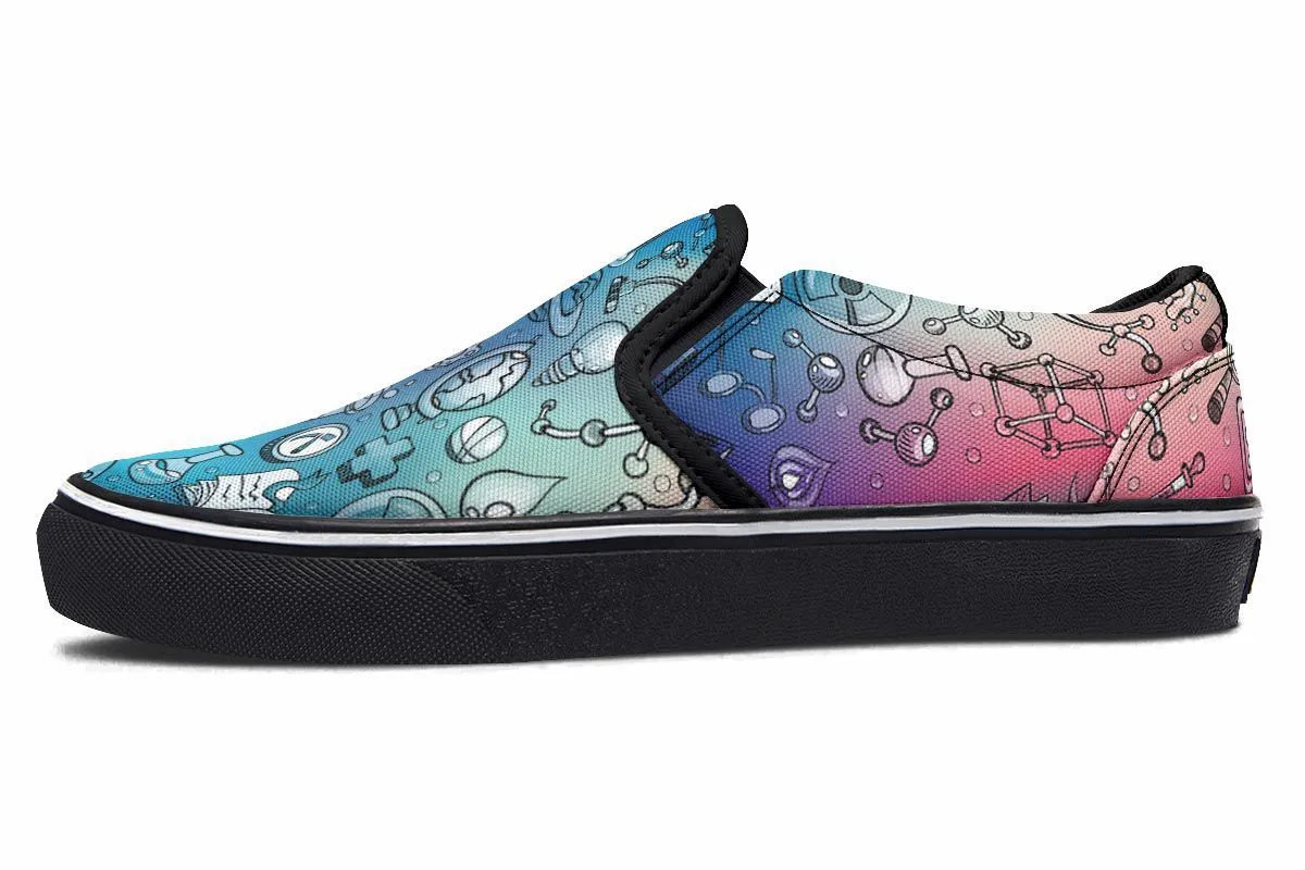 Rainbow Science Slip-On Shoes