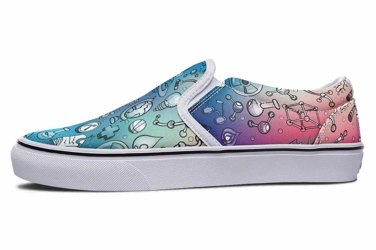 Rainbow Science Slip-On Shoes
