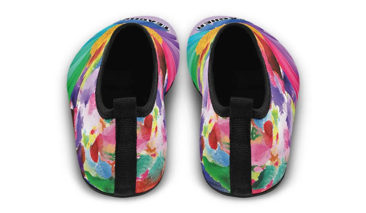 Rainbow Teacher Aqua Barefoot Shoes