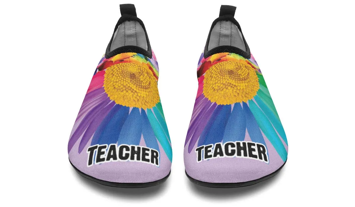 Rainbow Teacher Aqua Barefoot Shoes