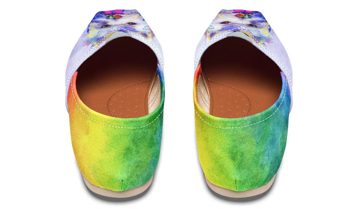 Rainbow Westie Casual Shoes