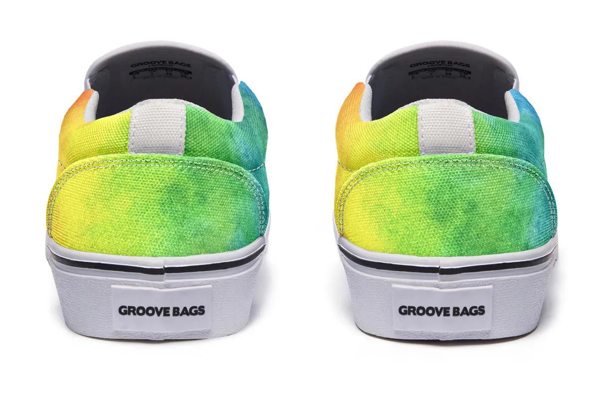 Rainbow Westie Slip-On Shoes