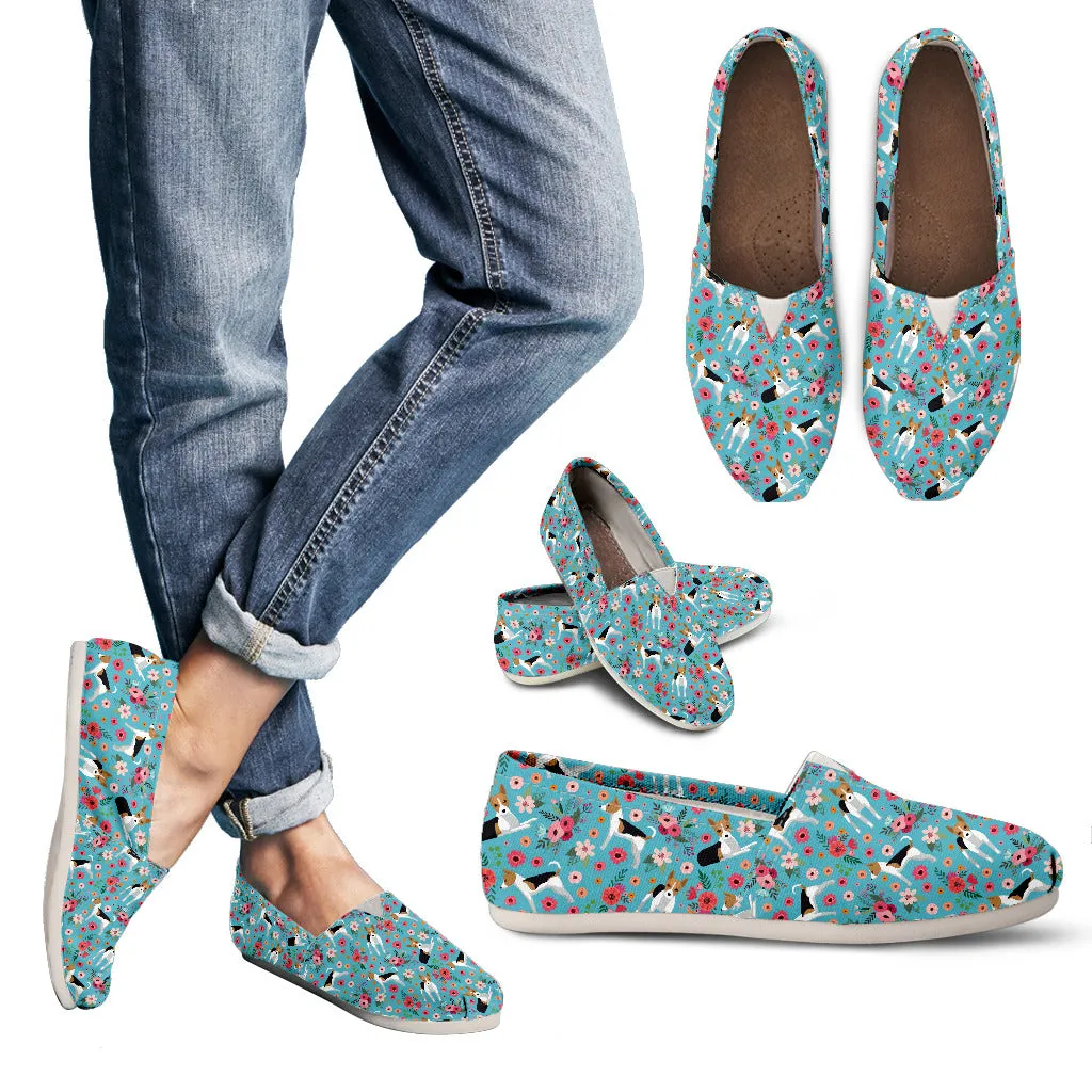 Rat Terrier Flower Casual Shoes