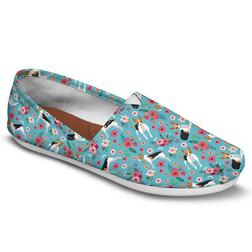 Rat Terrier Flower Casual Shoes
