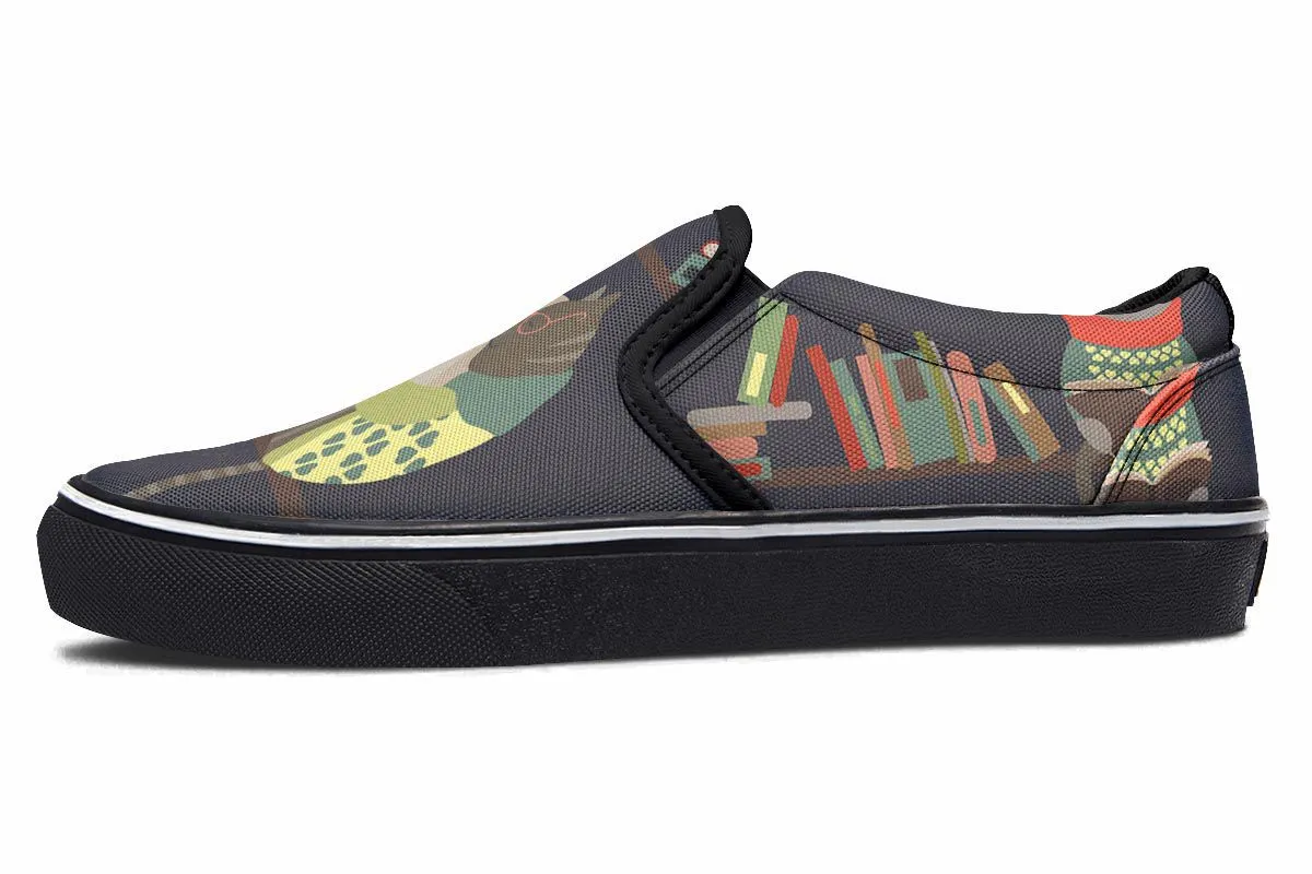 Reading Cats Slip-On Shoes