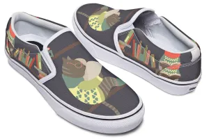 Reading Cats Slip-On Shoes