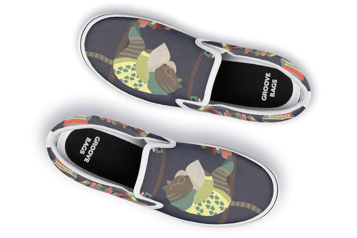 Reading Cats Slip-On Shoes