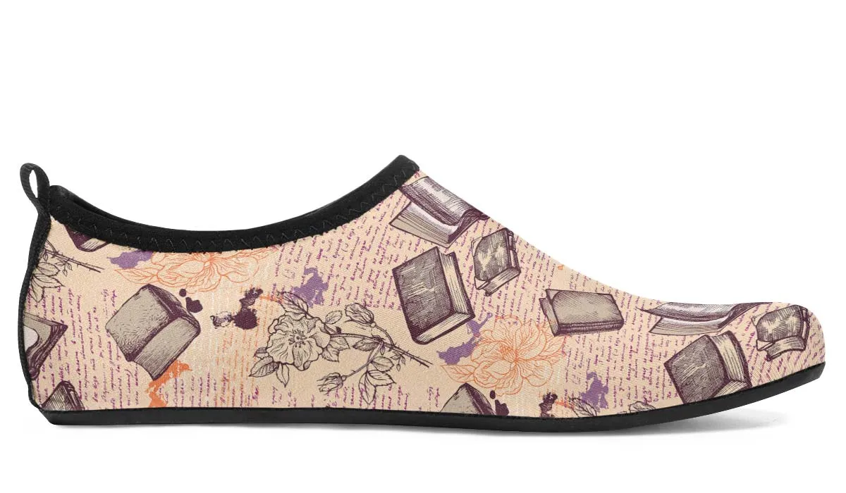 Reading Obsession Aqua Barefoot Shoes