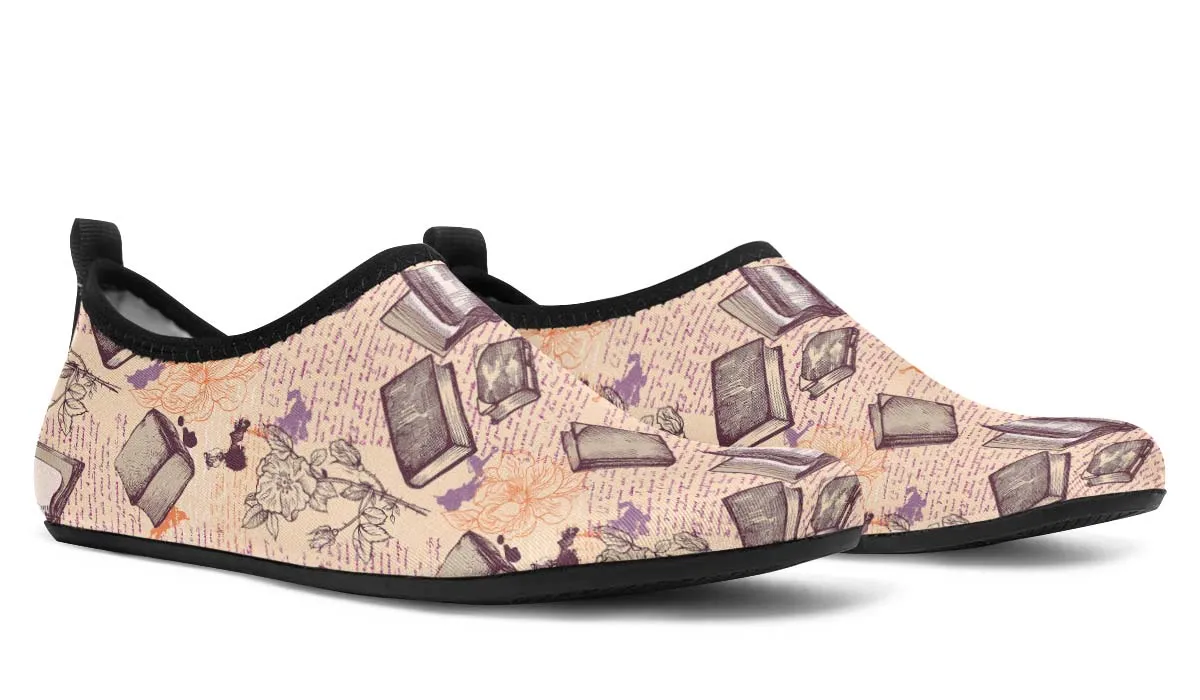 Reading Obsession Aqua Barefoot Shoes