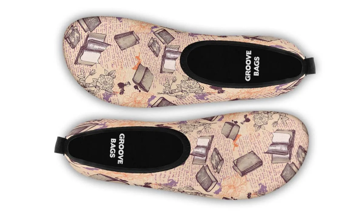 Reading Obsession Aqua Barefoot Shoes