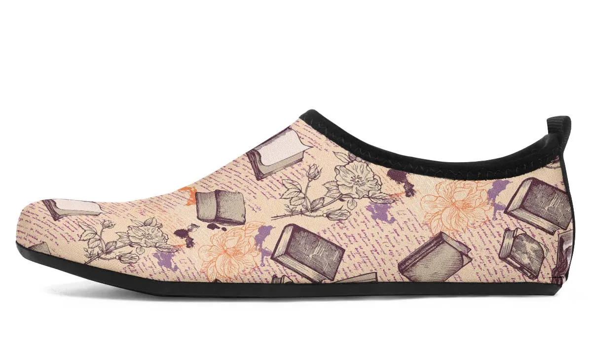 Reading Obsession Aqua Barefoot Shoes
