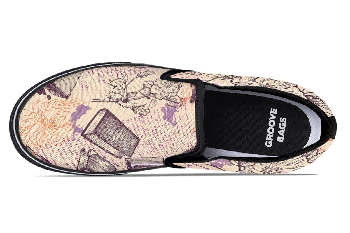 Reading Obsession Slip-On Shoes