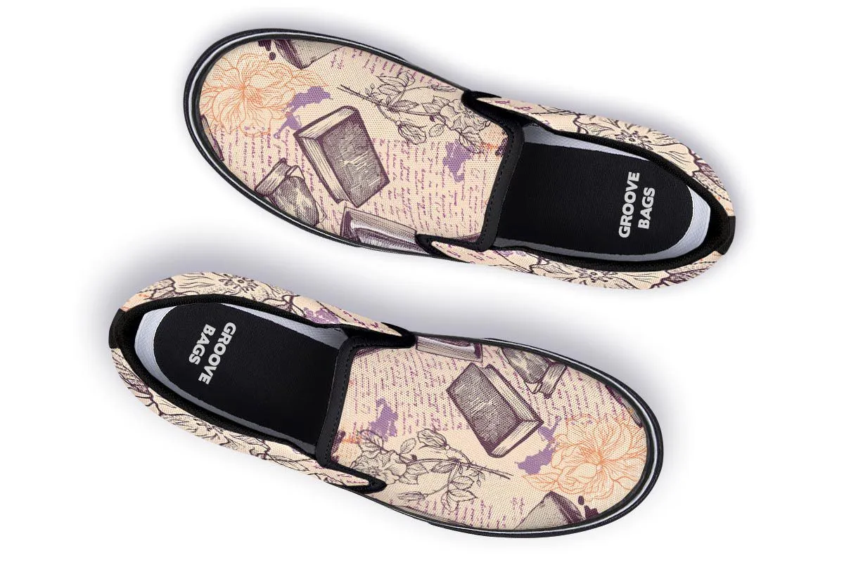 Reading Obsession Slip-On Shoes