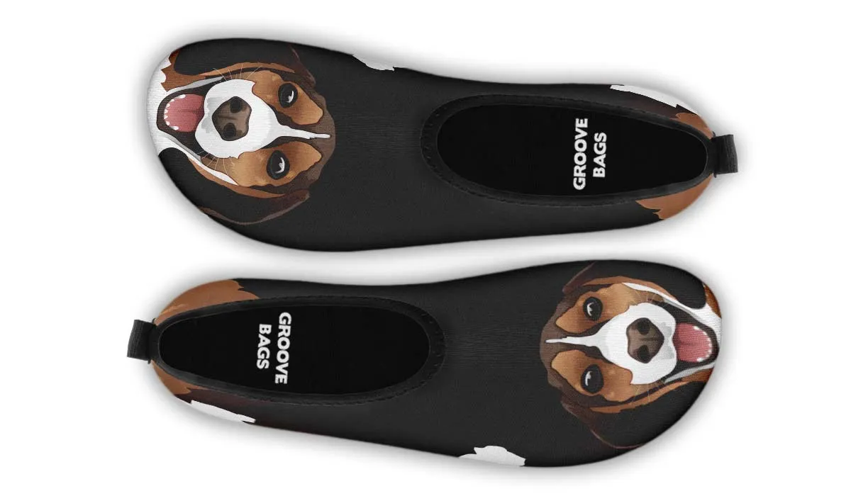 Real Beagle Dog Aqua Barefoot Shoes
