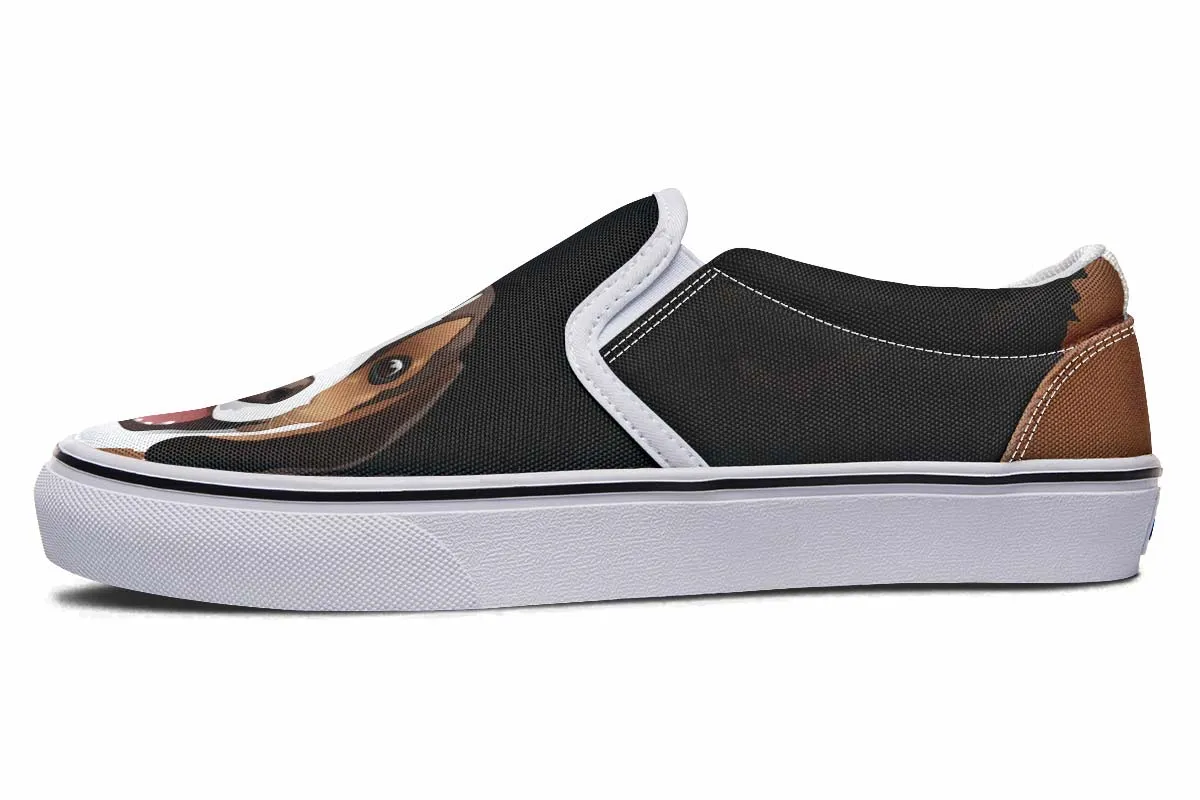 Real Beagle Dog Slip-On Shoes