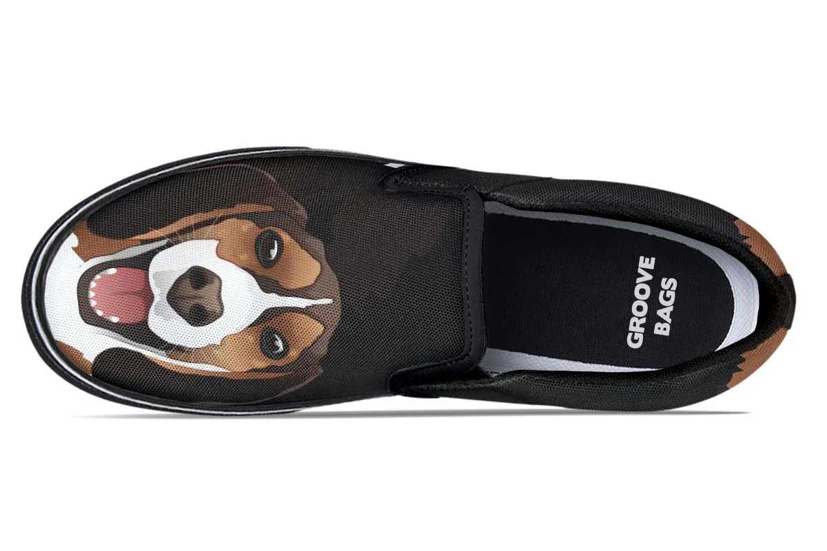 Real Beagle Dog Slip-On Shoes