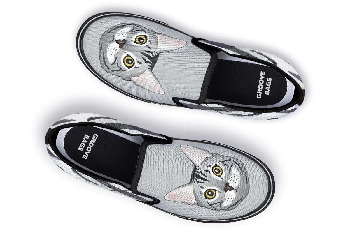 Real Bengal Cat Slip-On Shoes