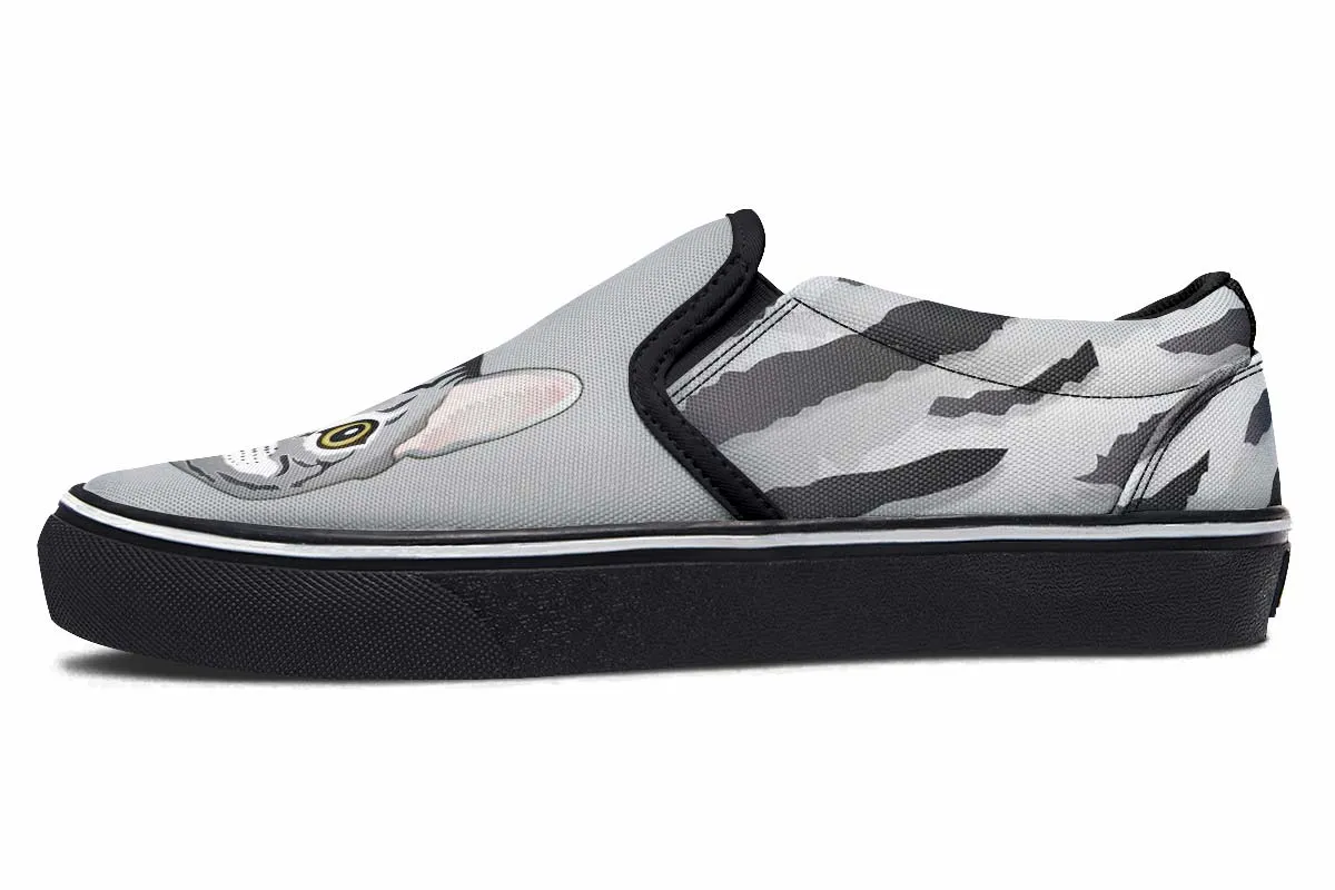 Real Bengal Cat Slip-On Shoes
