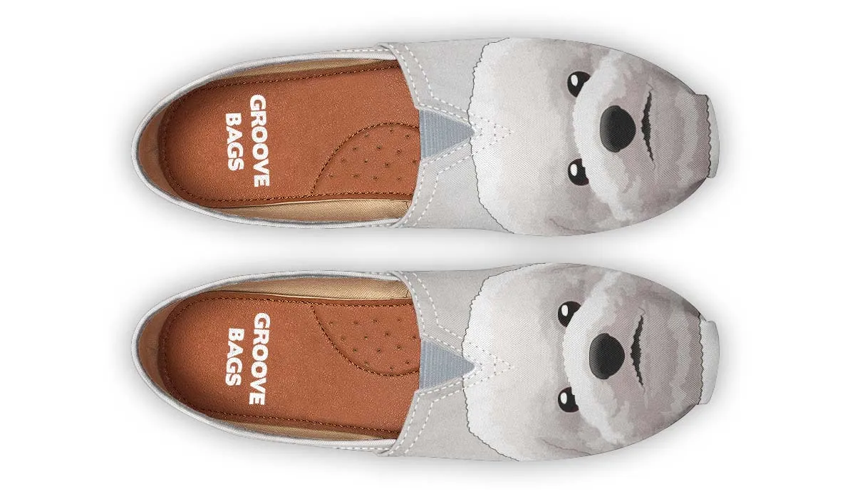 Real Bichon Frise Casual Shoes