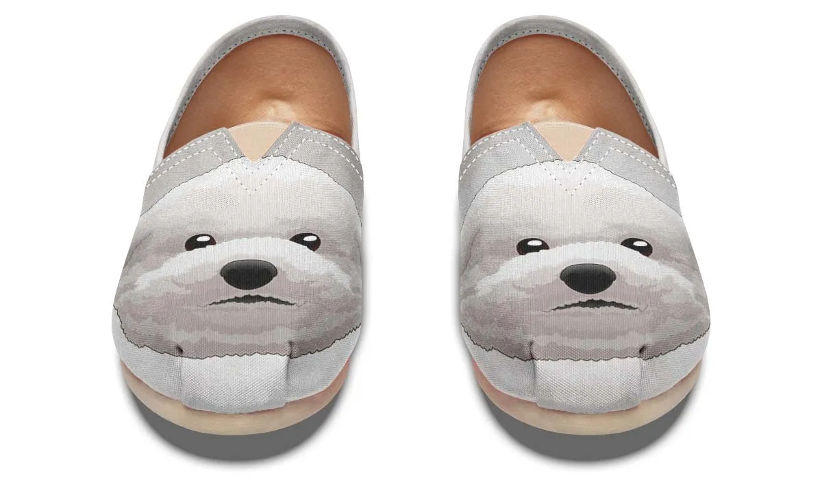 Real Bichon Frise Casual Shoes