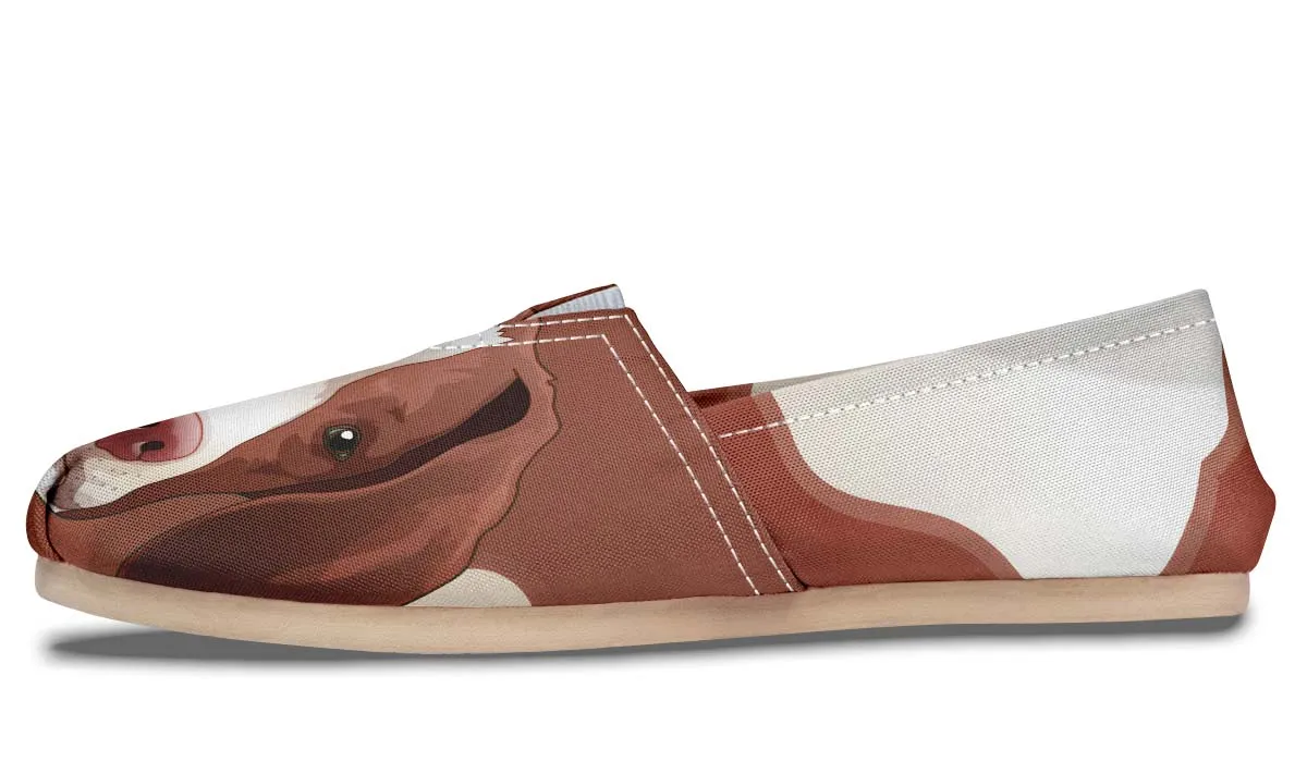 Real Brittany Spaniel Casual Shoes