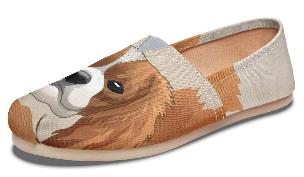 Real Cavalier King Charles Tan Casual Shoes