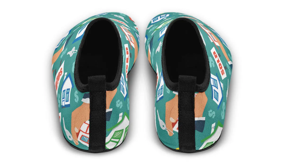 Real Estate Agent Aqua Barefoot Shoes