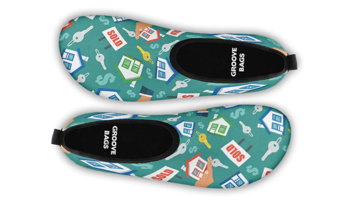 Real Estate Agent Aqua Barefoot Shoes