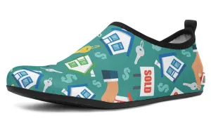 Real Estate Agent Aqua Barefoot Shoes